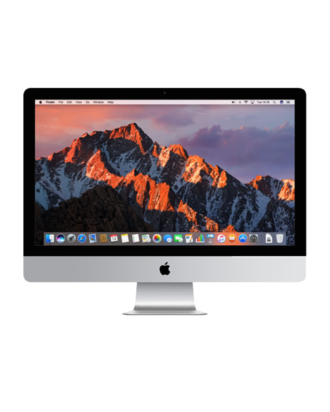 iMac 27-inch | Core i5 3.4 GHz | 512 GB SSD | 16 GB RAM | Zilver (5K, Retina, Mid 2017)