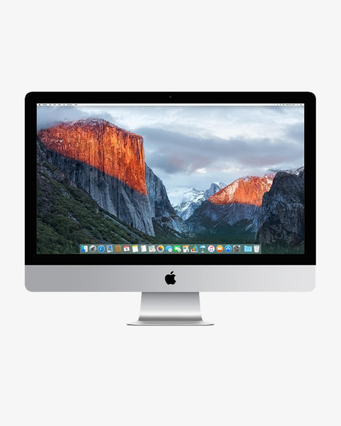 iMac 27-inch | Core i7 4.0 GHz | 512 GB SSD | 16 GB RAM | Zilver (Retina, 5K, Late 2015)