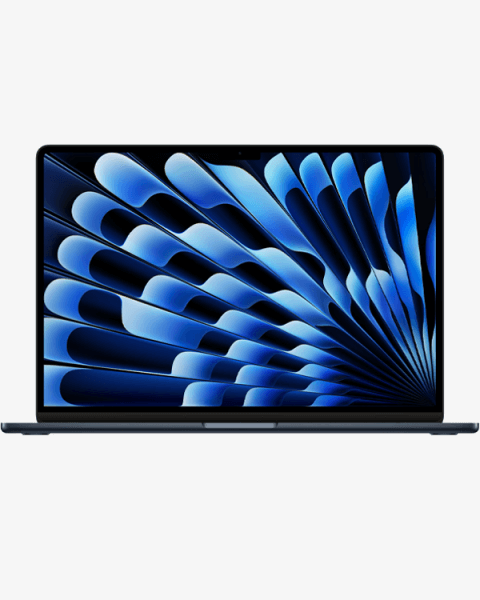 Macbook Air 15-inch | Apple M3 8-core | 512 GB SSD | 16 GB RAM | Middernacht (2024) | 10-core GPU | Azerty