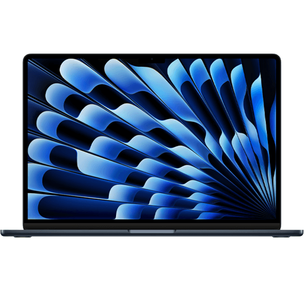 Macbook Air 15-inch | Apple M3 8-core | 512 GB SSD | 16 GB RAM | Middernacht (2024) | 10-core GPU | Azerty