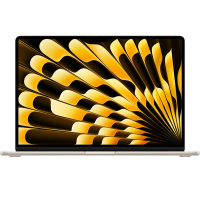 Macbook Air 15-inch | Apple M3 8-core | 256 GB SSD | 8 GB RAM | Sterrenlicht (2024) | 10-core GPU | Qwerty