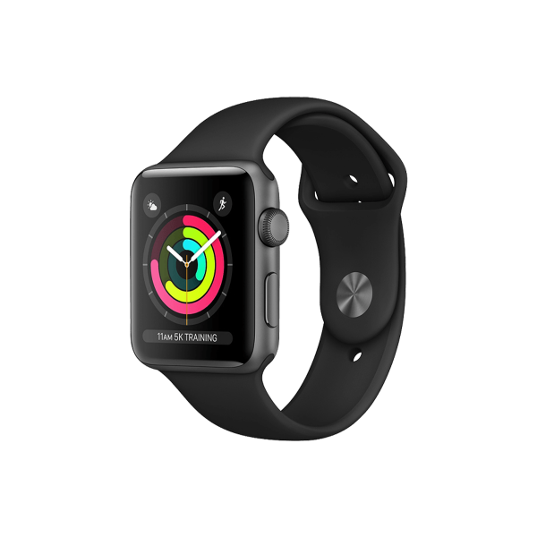 Apple Watch Series 1 | 42mm | Aluminium Case Spacegrijs | Zwart sportbandje | WiFi