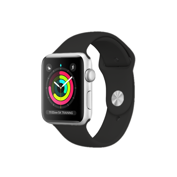Apple Watch Series 1 | 38mm | Aluminium Case Zilver | Zwart sportbandje | WiFi