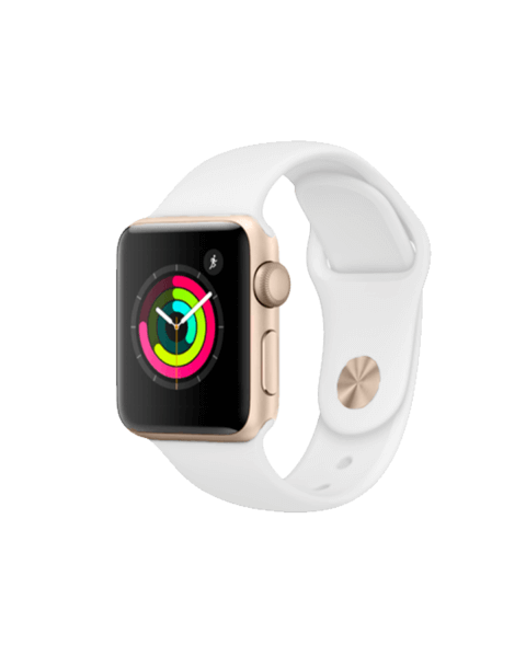 Refurbished Apple Watch Series 4 | 40mm | Aluminium Case Goud | Wit sportbandje | GPS | WiFi + 4G