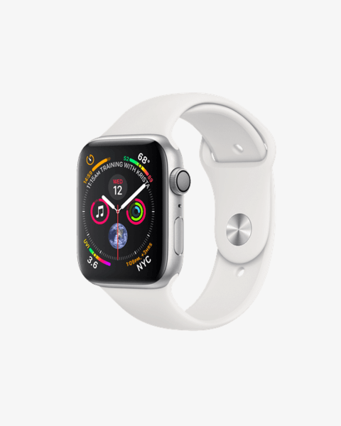 Apple Watch Series 4 | 44mm | Aluminium Case Zilver | Wit sportbandje | GPS | WiFi