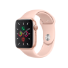 Apple Watch Series 5 | 44mm | Aluminium Case Goud | Roze sportbandje | GPS | WiFi + 4G