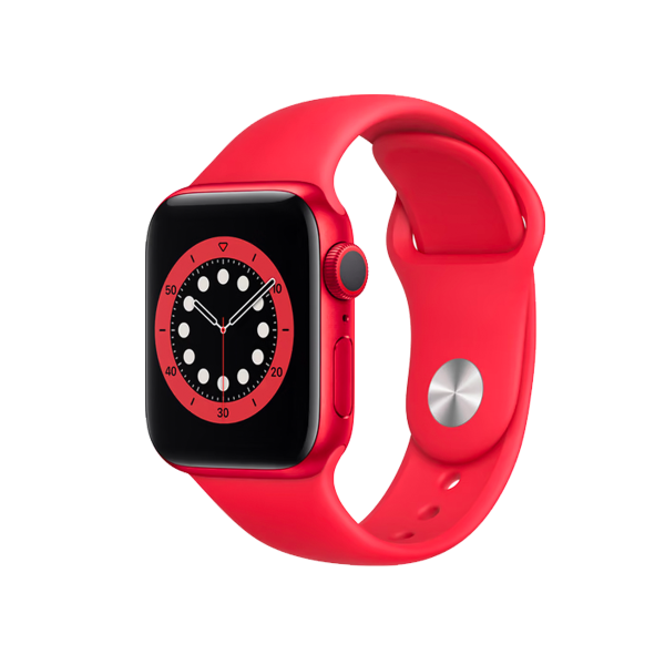 Refurbished Apple Watch Series 6 | 40mm | Aluminium Case Rood | Rood sportbandje | GPS | WiFi