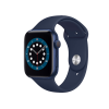 Apple Watch Series 6 | 44mm | Aluminium Case Blauw | Blauw sportbandje | GPS | WiFi