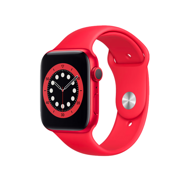 Apple Watch series 6 | 44mm | Aluminium Case Rood | Rood sportbandje | GPS | WiFi