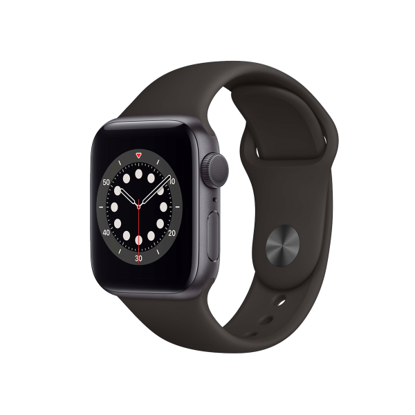 Apple Watch Series 6 | 40mm | Aluminium Case Spacegrijs | Zwart sportbandje | GPS | WiFi + 4G