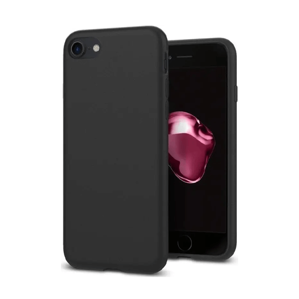 Silicone Backcover iPhone 7 / 8 / SE 2020 | Zwart