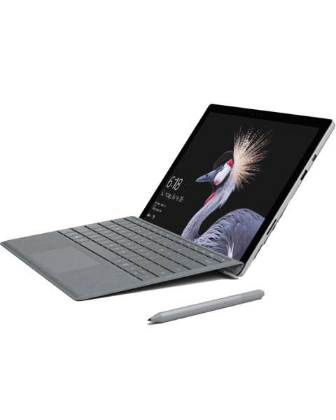 Refurbished Microsoft Surface Pro 4 | 12.3 inch | 6e generatie i5 | 256GB SSD | 8GB RAM | Grijs QWERTY toetsenbord | Exclusief Pen