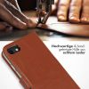 Selencia Echt Lederen Bookcase iPhone SE (2022 / 2020) / 8 / 7 / 6(s)