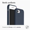 Accezz Liquid Silicone Backcover iPhone SE (2022 / 2020) / 8 / 7 - Blauw / Blau / Blue