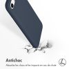 Accezz Liquid Silicone Backcover iPhone SE (2022 / 2020) / 8 / 7 - Blauw / Blau / Blue