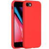 Accezz Liquid Silicone Backcover iPhone SE (2022 / 2020) / 8 / 7 - Rood / Rot / Red