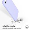Accezz Liquid Silicone Backcover iPhone SE (2022 / 2020) / 8 / 7 - Paars / Violett  / Purple