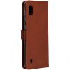 Echt Lederen Booktype Samsung Galaxy A10 - Lichtbruin - Lichtbruin / Light Brown