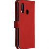 Selencia Echt Lederen Bookcase Samsung Galaxy A20e - Rood / Rot / Red