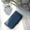 Selencia Echt Lederen Bookcase Samsung Galaxy A20e - Blauw / Blau / Blue