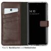 Selencia Echt Lederen Bookcase Samsung Galaxy A52(s) (5G/4G) - Bruin / Braun  / Brown