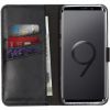 Selencia Echt Lederen Bookcase Samsung Galaxy S9 - Zwart / Schwarz / Black