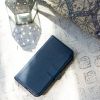 Selencia Echt Lederen Bookcase Samsung Galaxy S10e - Blauw / Blau / Blue