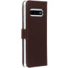 Selencia Echt Lederen Bookcase Samsung Galaxy S10 - Bruin / Braun  / Brown