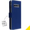 Wallet Softcase Booktype Samsung Galaxy S10 - Blauw / Blue