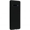 Liquid Silicone Backcover Samsung Galaxy S10 Plus - Zwart - Zwart / Black