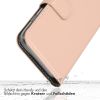 Selencia Echt Lederen Bookcase Samsung Galaxy S21 FE - Roze / Rosa / Pink