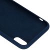 Accezz Liquid Silicone Backcover iPhone Xs / X - Blauw / Blau / Blue