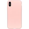 Accezz Liquid Silicone Backcover iPhone Xs / X - Roze / Rosa / Pink