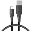 Accezz USB-C naar USB kabel - 0,2 meter - Zwart / Schwarz / Black