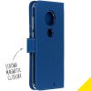 Accezz Wallet Softcase Booktype Moto G7 / G7 Plus - Donkerblauw / Dunkelblau  / Dark blue