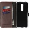 Echt Lederen Booktype OnePlus 7 Pro - Bruin - Bruin / Brown