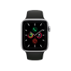Apple Watch Series 5 | 44mm | Titanium Case Zilver | Zwart sportbandje | GPS | WiFi + 4G