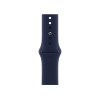 Apple Watch Series 6 | 44mm | Stainless Steel Case Zilver | Middernacht Blauw sportbandje | GPS | WiFi + 4G