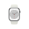 Apple Watch Series 8 | 41mm | Aluminium Case Zilver | Wit sportbandje | GPS | WiFi