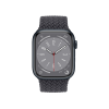 Apple Watch Series 8 | 45mm | Aluminium Case Middernacht Blauw | Middernacht Blauw Geweven Solo Loop | GPS | WiFi + 4G