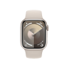 Apple Watch Series 9 | 41mm | Aluminium Case Sterrenlicht | Sterrenlicht sportbandje M/L | GPS | WiFi + 4G