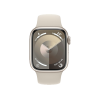 Apple Watch Series 9 | 41mm | Aluminium Case Sterrenlicht | Sterrenlicht sportbandje S/M | GPS | WiFi