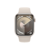 Apple Watch Series 9 | 45mm | Aluminium Case Sterrenlicht | Sterrenlicht sportbandje M/L | GPS | WiFi + 4G