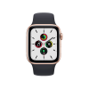 Apple Watch Series SE | 40mm | Aluminium Case Rosé Goud | Zwart sportbandje | GPS | WiFi + 4G