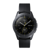 Galaxy Watch | 42 | Stainless steel Case Zwart | Zwart leren band | GPS | WiFi + 4G