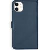 Selencia Echt Lederen Bookcase iPhone 11 - Blauw / Blau / Blue