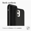 Accezz Liquid Silicone Backcover iPhone 11 - Zwart / Schwarz / Black