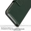 Selencia Echt Lederen Bookcase iPhone 11 Pro - Groen / Grün  / Green