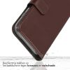 Selencia Echt Lederen Bookcase iPhone 11 Pro Max - Bruin / Braun  / Brown