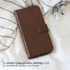 Selencia Echt Lederen Bookcase iPhone 11 Pro Max - Bruin / Braun  / Brown